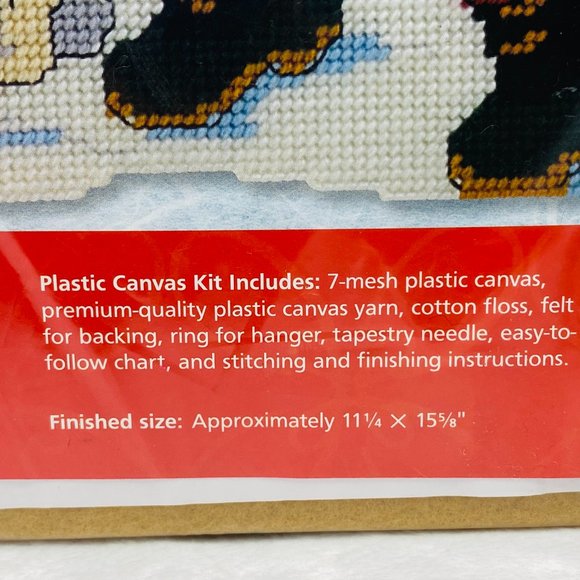 Woodland Santa Plastic Canvas Wall Hanging Kit - New - Picture 4 of 5